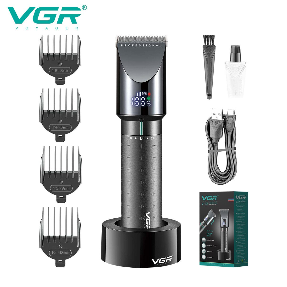 Professional Hair Trimmer Hair Cutting Machine Cordless Barber Rechargeable Trimmer Professional Hair Trimmer Hair Cutting Machine Cordless Barber Rechargeable Trimmer